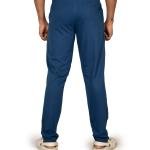 Men’s Navy Blue Track Pants with Neon Drawstring – Slim Fit Active Wear