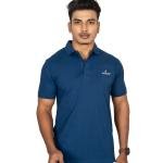 Men’s Navy Blue Polo T-Shirt – Smart Casual Comfort Fit
