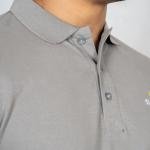 Men’s Solid Grey Polo T-Shirt – Classic Everyday Style