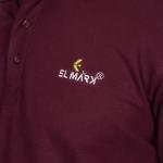 Men’s Solid Maroon Polo T-Shirt – Elegant Casual Fit