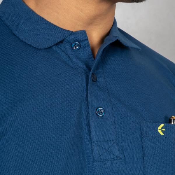 Men’s Navy Blue Polo T-Shirt – Premium Comfort Casual Wear