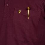 Men’s Maroon Cotton Polo T-Shirt with Pocket – Slim Fit Casual Essential